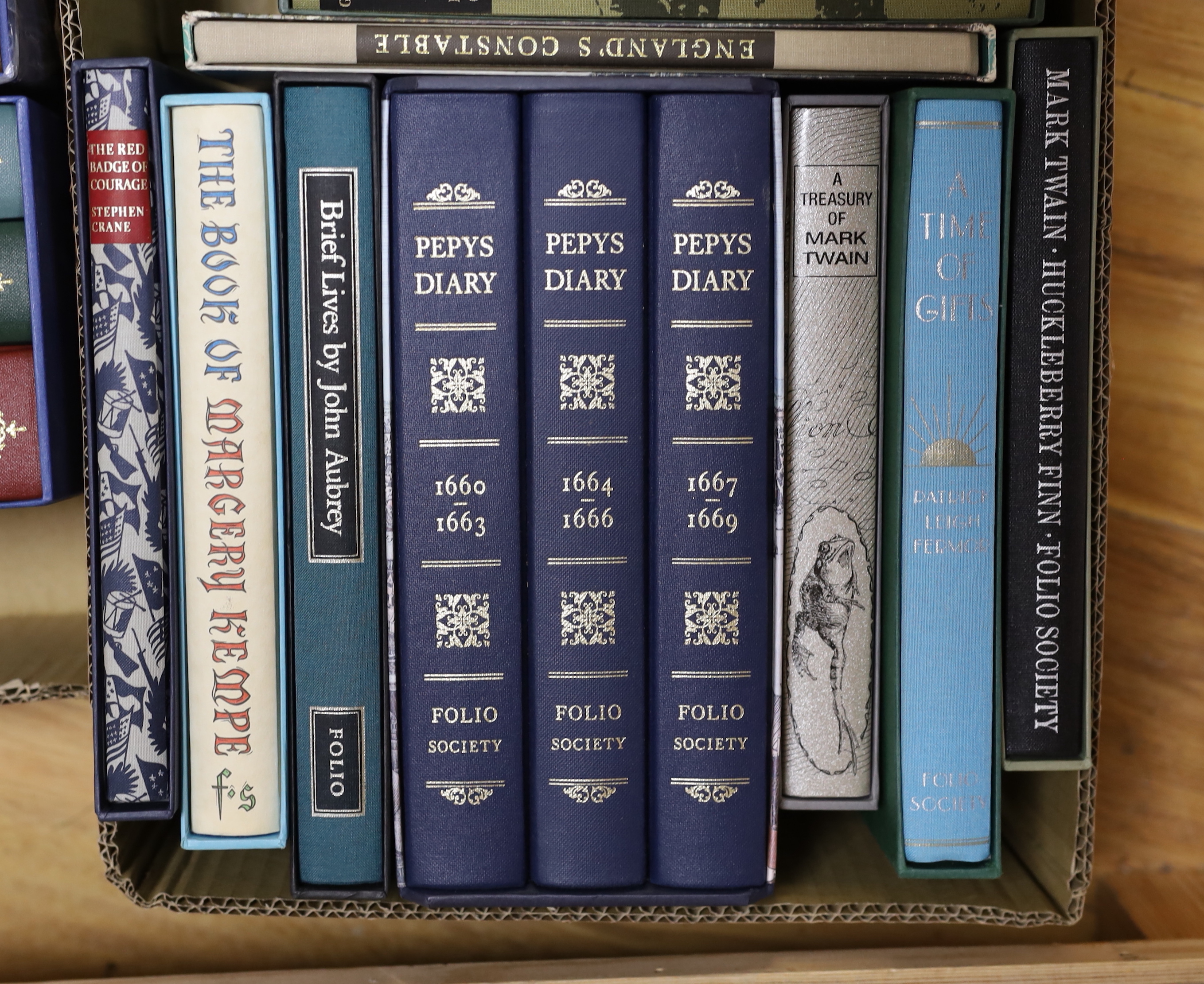 Folio Society - A Miscellany collection, boxed or slipcased including, six works by Anthony Trollope, Brief Lives by John Aubrey and Englands Constable (21)